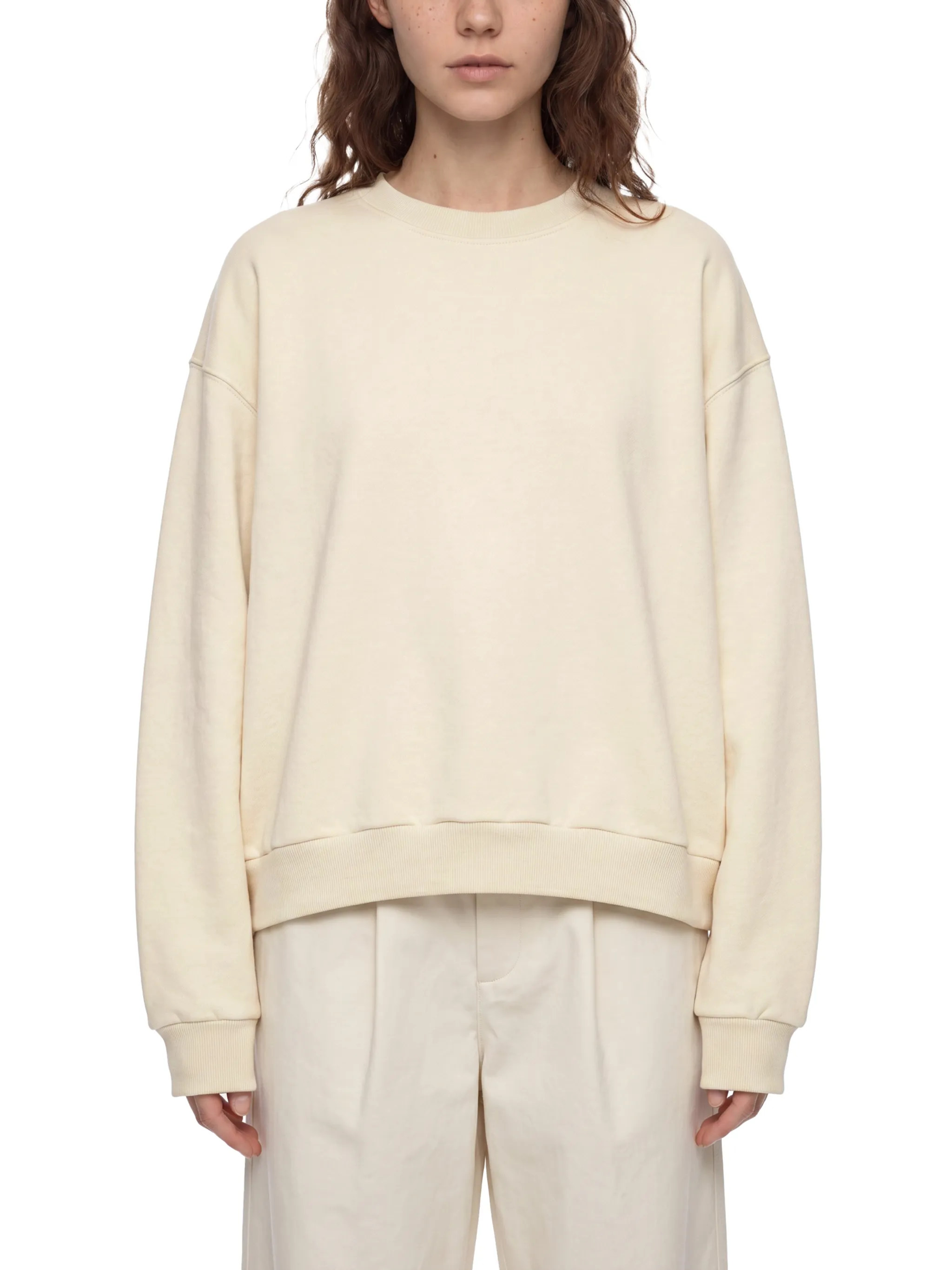 Boxy Fleece Crewneck Sweatshirt