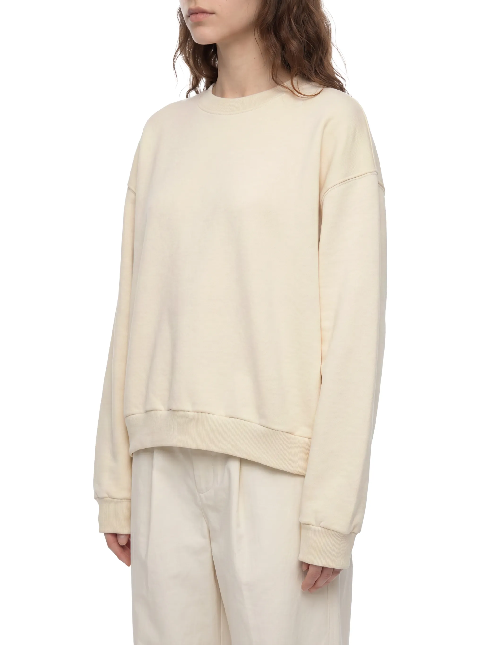 Boxy Fleece Crewneck Sweatshirt