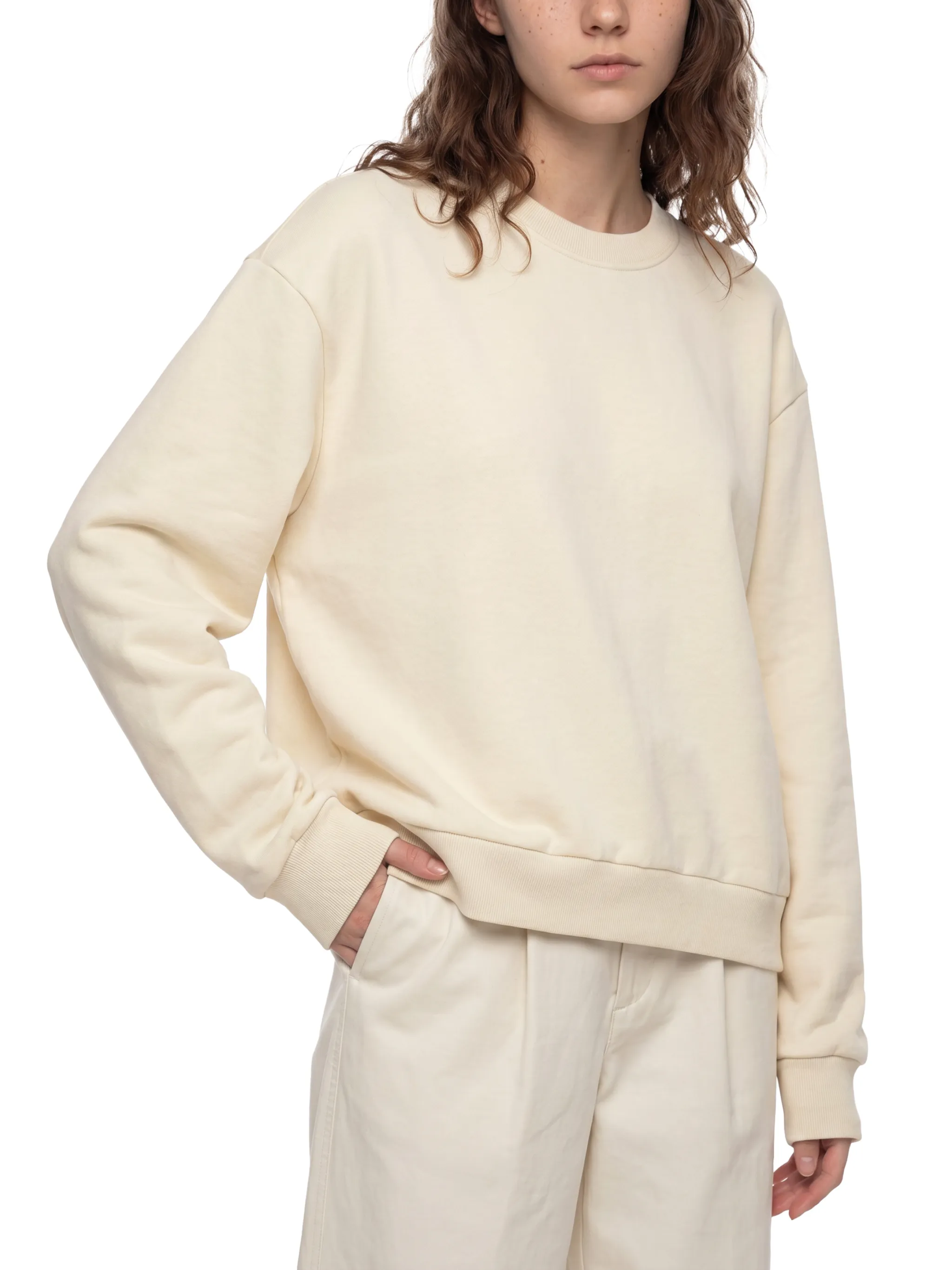 Boxy Fleece Crewneck Sweatshirt