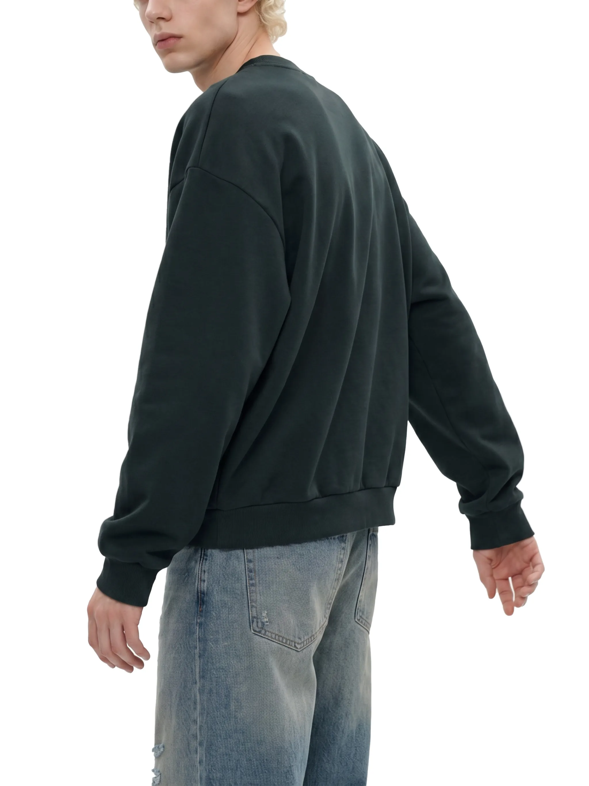 Boxy Fleece Crewneck Sweatshirt