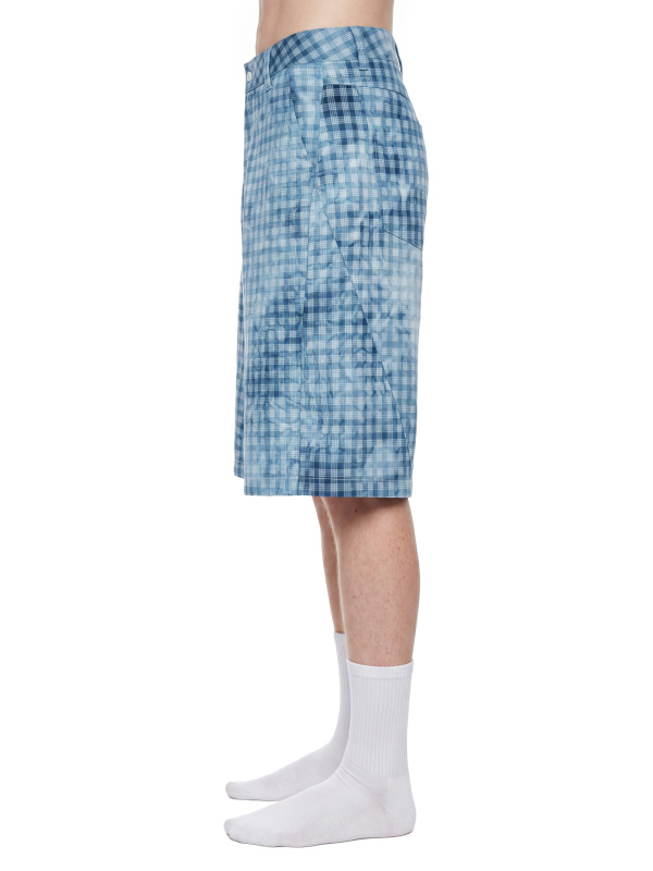 Unisex Vintage Wash Plaid Shorts