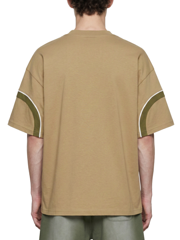 Unisex Color Block V-Neck T-Shirt