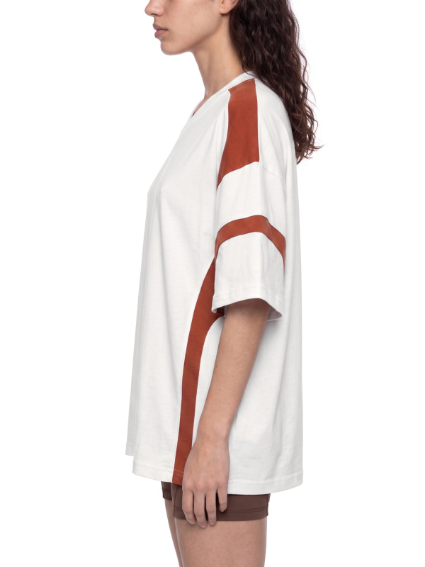 Unisex Color Block V-Neck T-Shirt