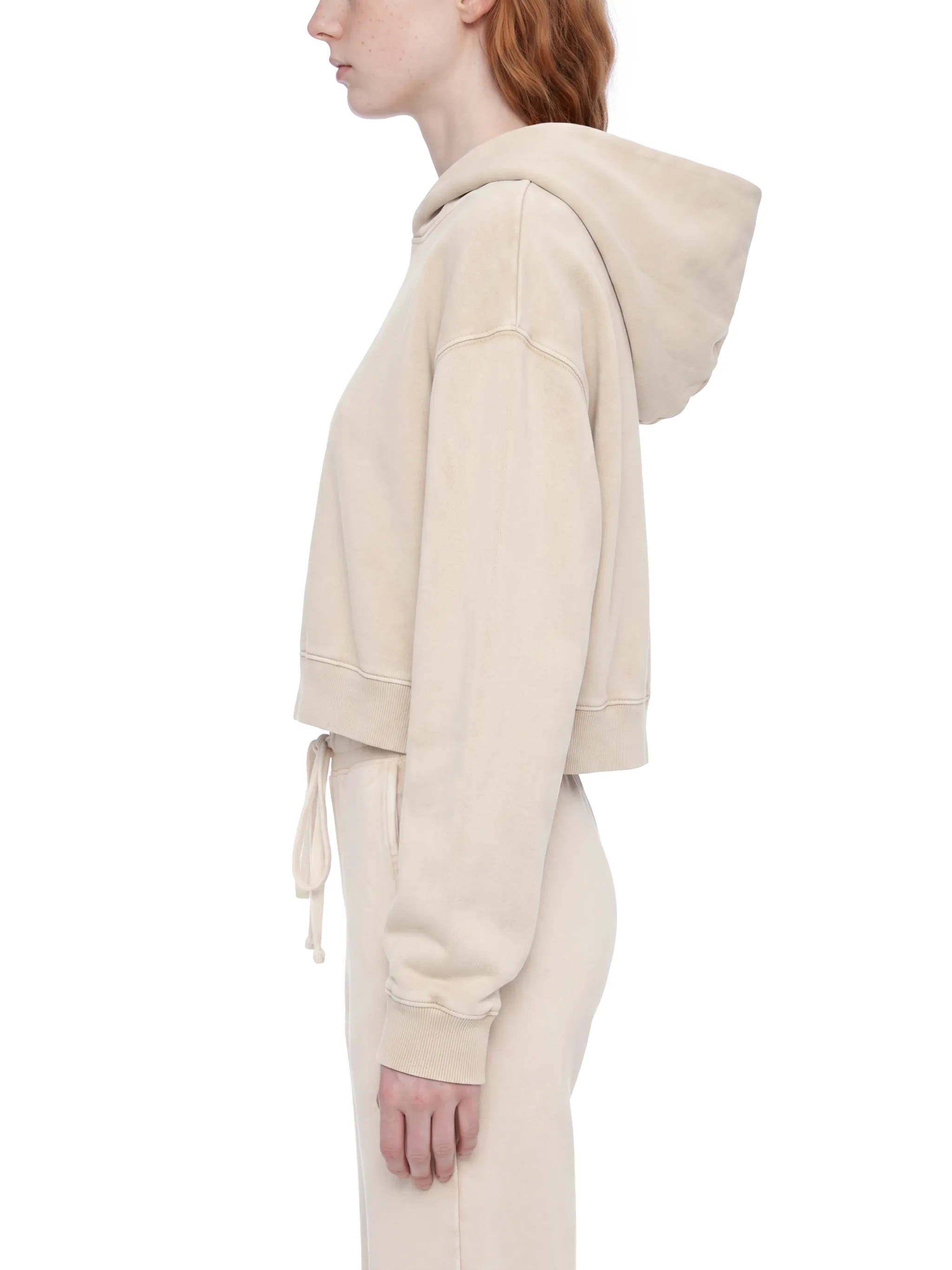 Women’s Mineral Washed Crop Hoodie