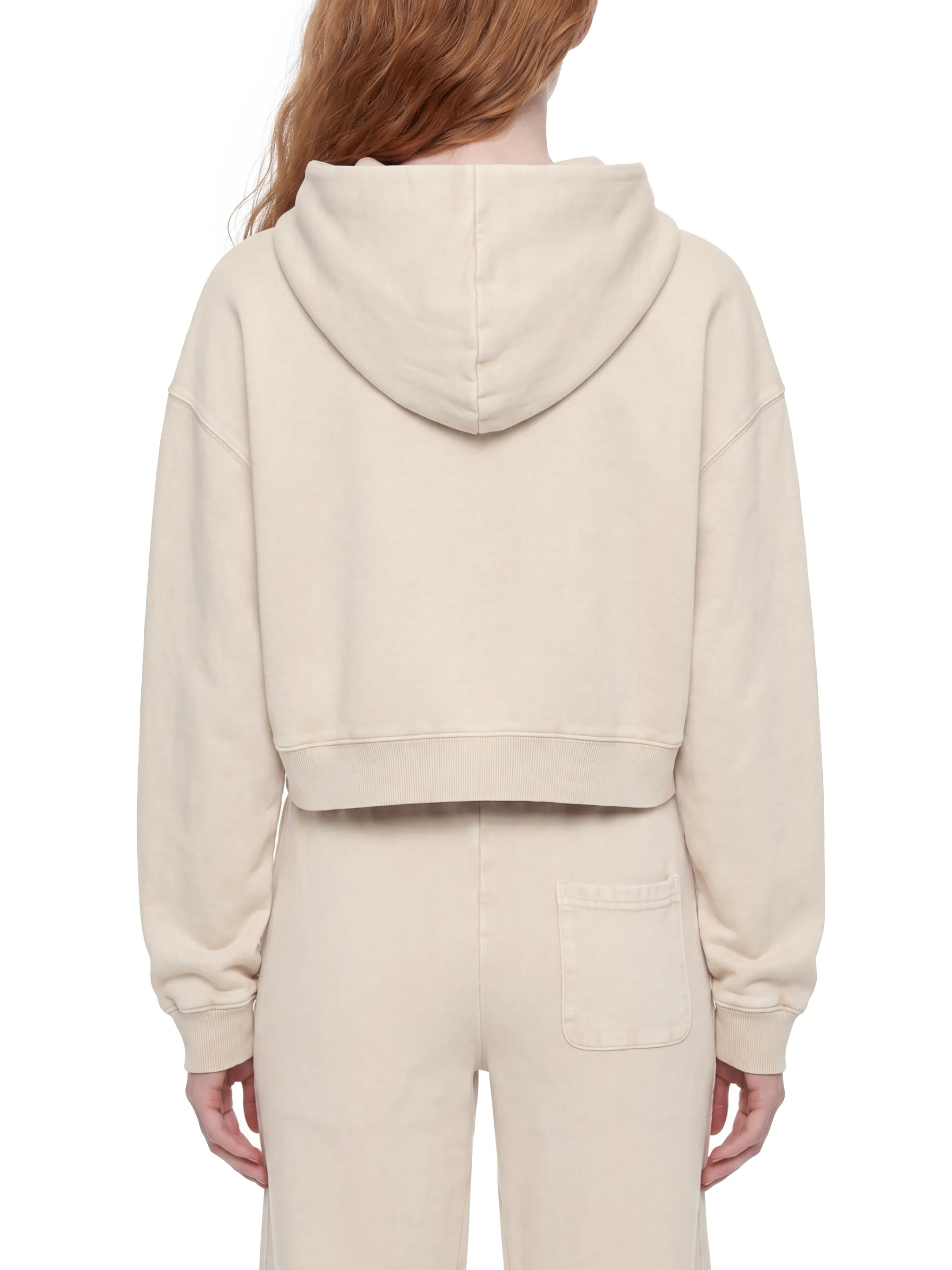 Women’s Mineral Washed Crop Hoodie