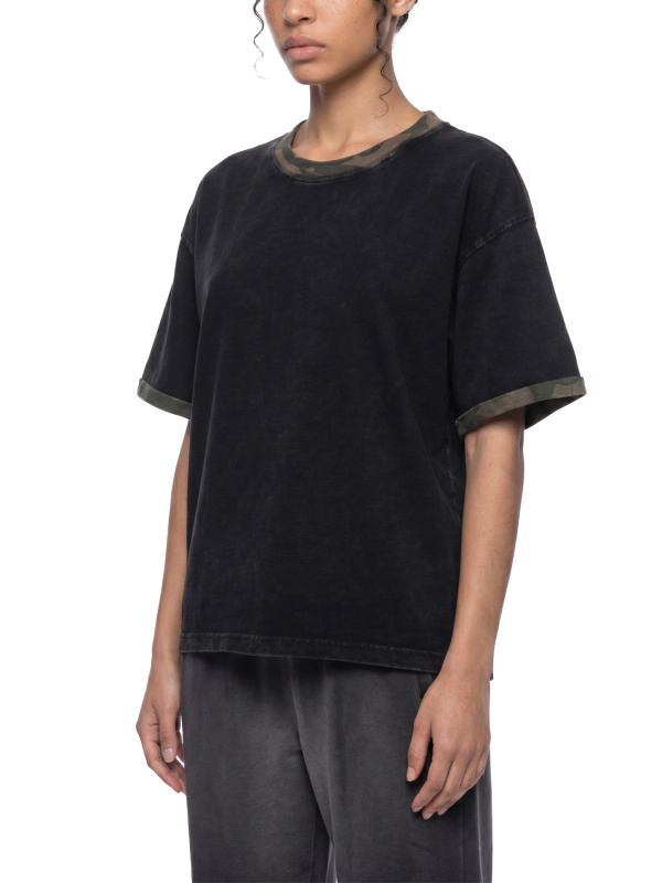 Unisex Mineral Washed Boxy Panel T-Shirt