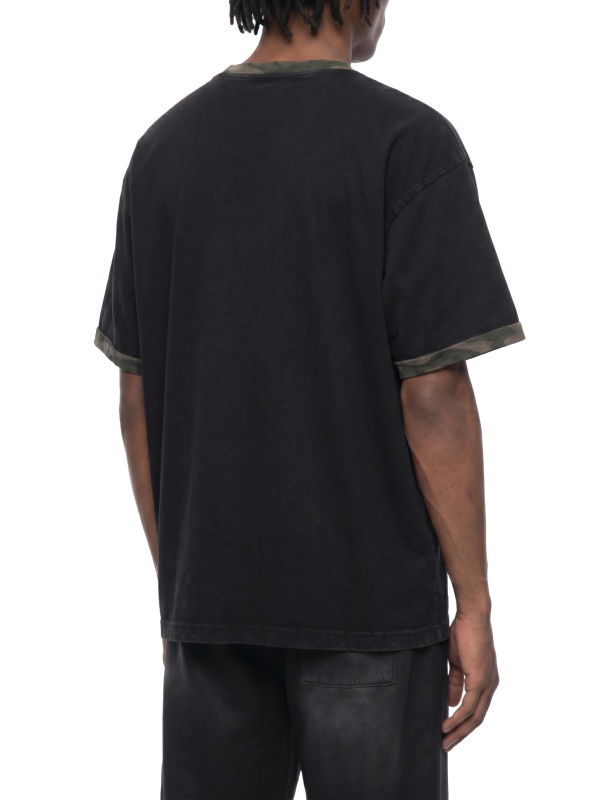 Unisex Mineral Washed Boxy Panel T-Shirt