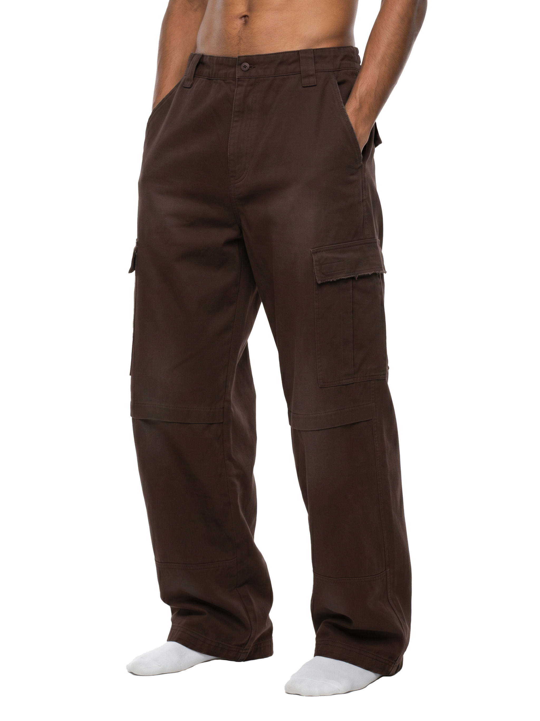 Unisex Sunfade Washed Wide Leg Cargo Pants #UB0043 | TAPSTITCH