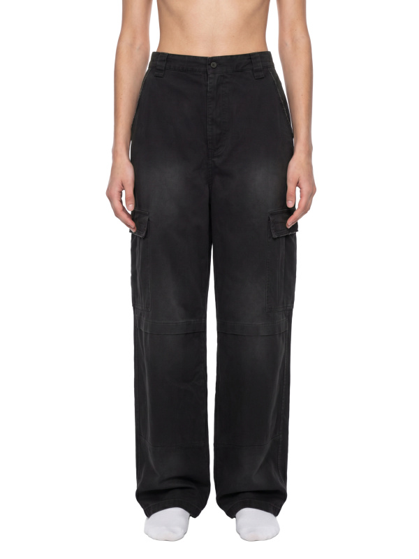 Unisex Sunfade Washed Fleece Cargo Pants