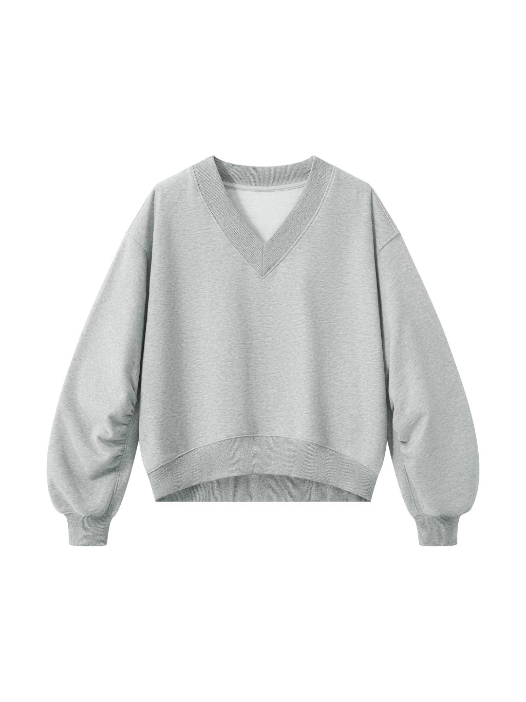 Women’s Crop V-Neck Sweatshirt - Main Image