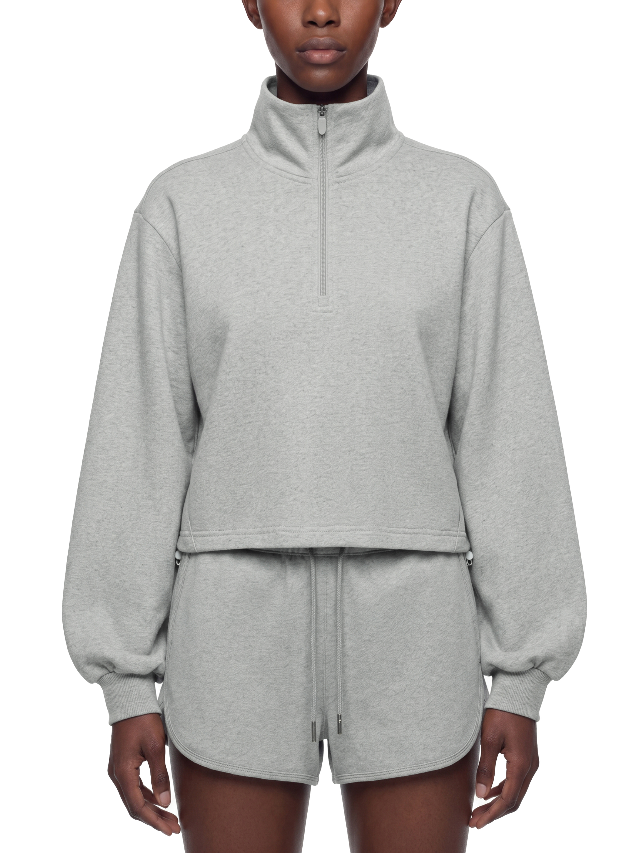 Women's Mock-Neck Quarter-Zip Sweatshirt #WT0187 | TAPSTITCH