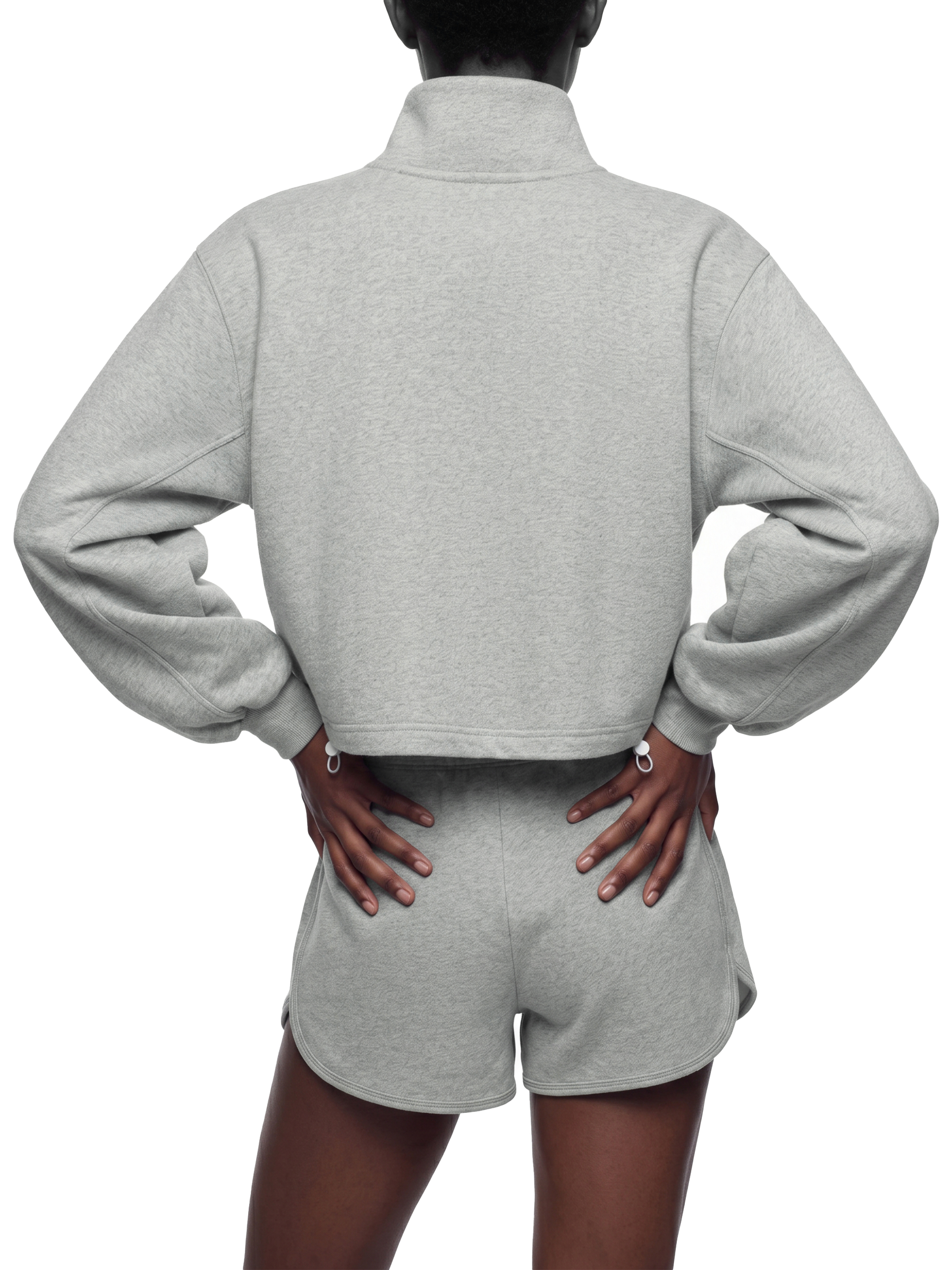 Women's Mock-Neck Quarter-Zip Sweatshirt #WT0187 | TAPSTITCH