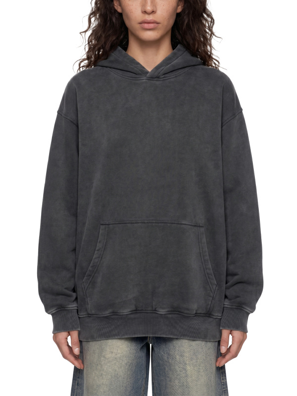 Snow Wash Fleece Oversize Hoodie