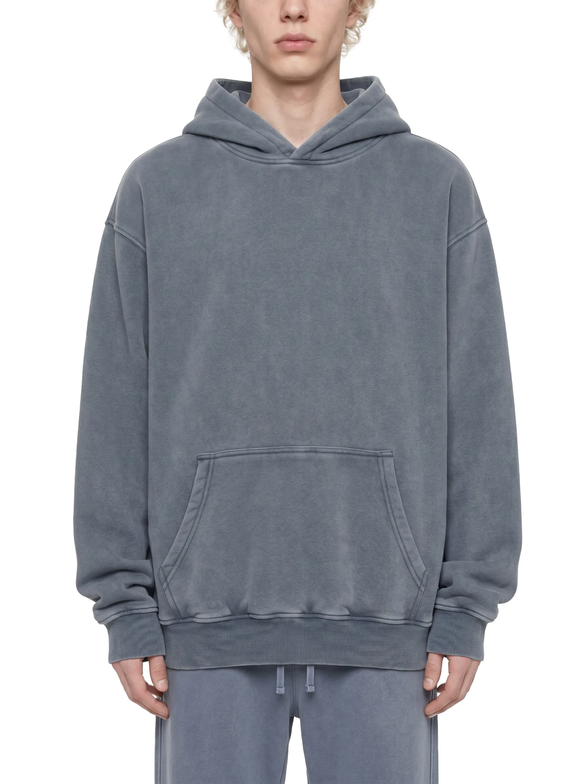 Snow Wash Fleece Oversize Hoodie