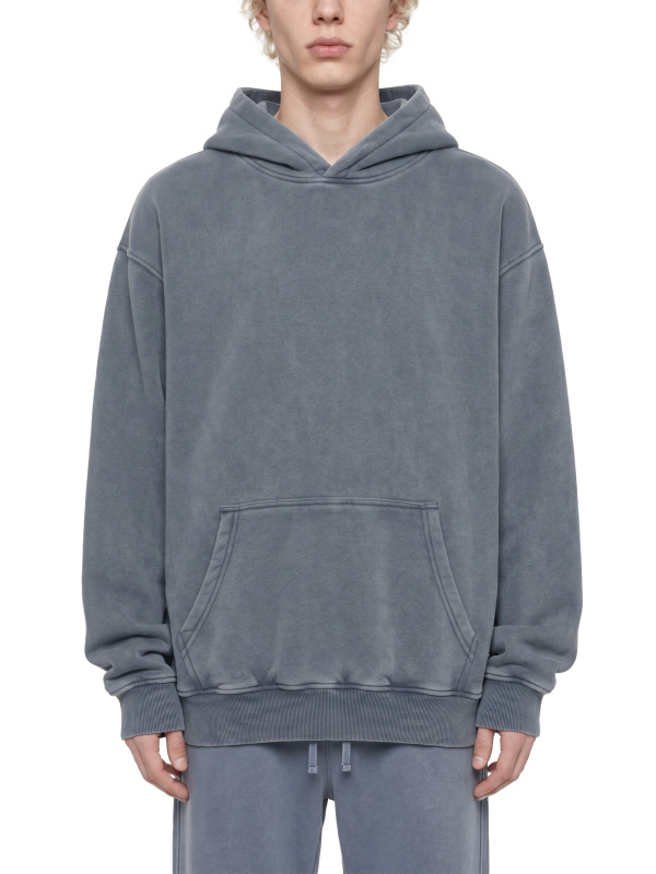 Snow Wash Fleece Oversize Hoodie