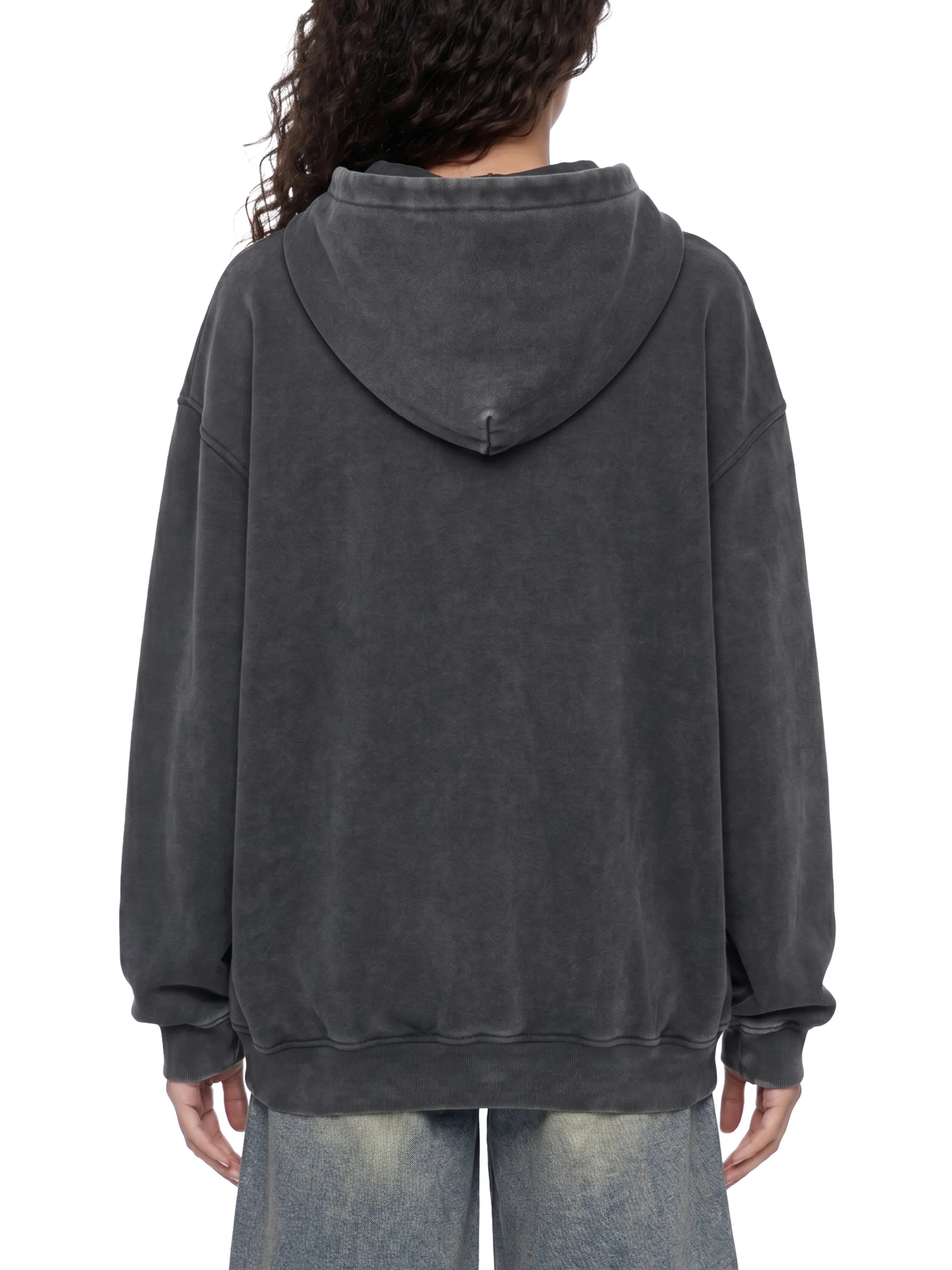 Snow Wash Fleece Oversize Hoodie