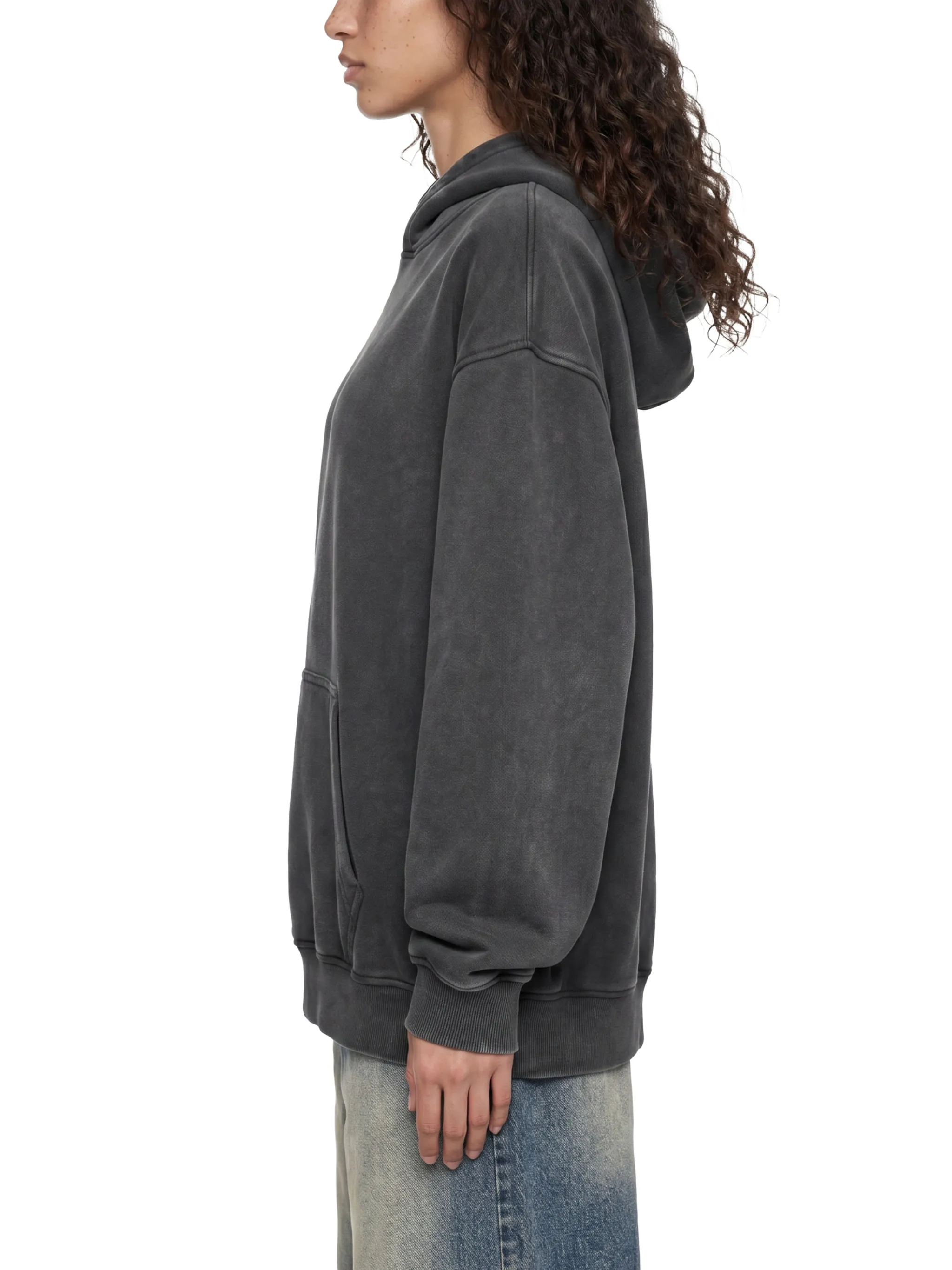 Snow Wash Fleece Oversize Hoodie