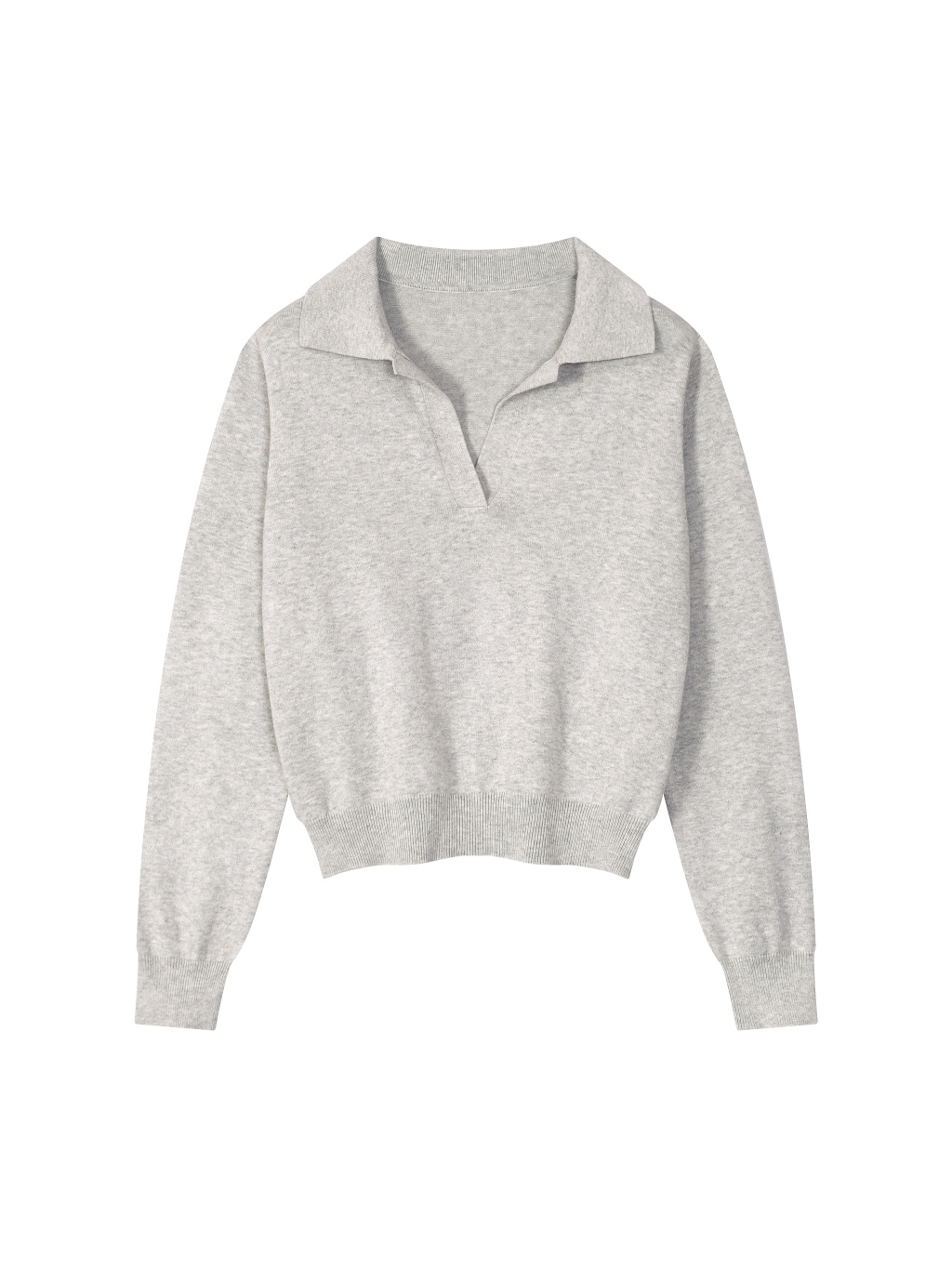 Women’s Collared Pullover Knit Sweater - Main Image