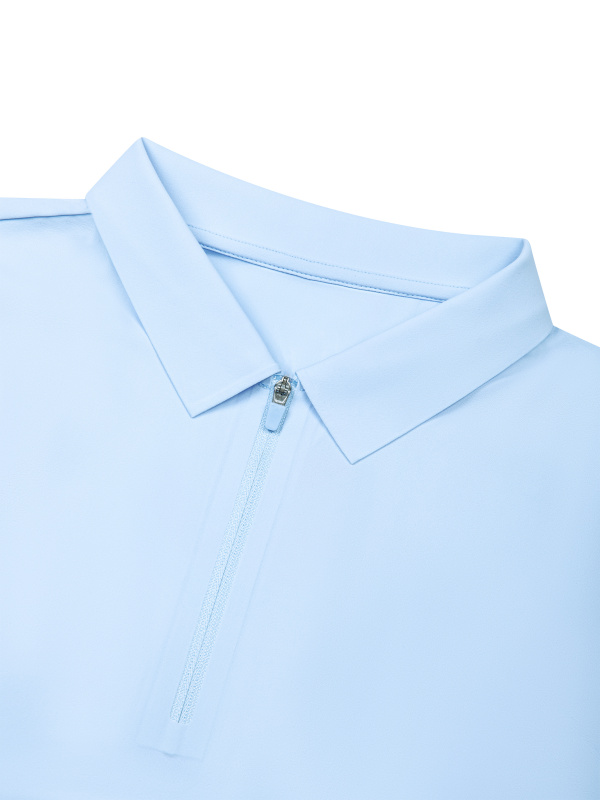 Men's Quarter-Zip Performance Polo Shirt