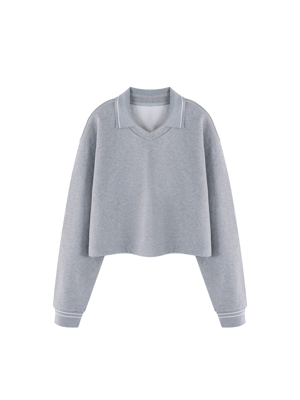 Women’s Crop Collared Sweatshirt - Main Image