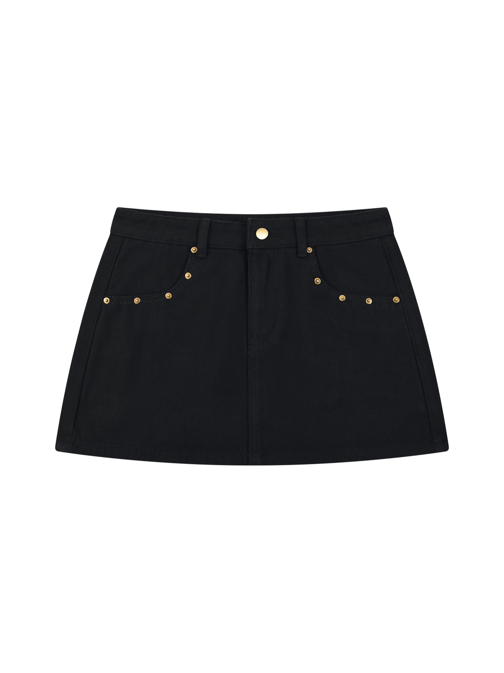Women's Studded Denim Mini Skirt - Main Image