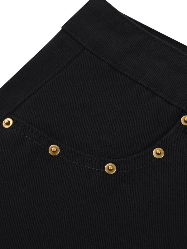 Women's Studded Denim Mini Skirt