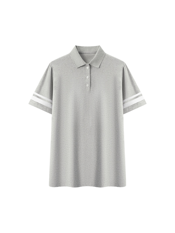 Women's Striped Color Block Polo Dress