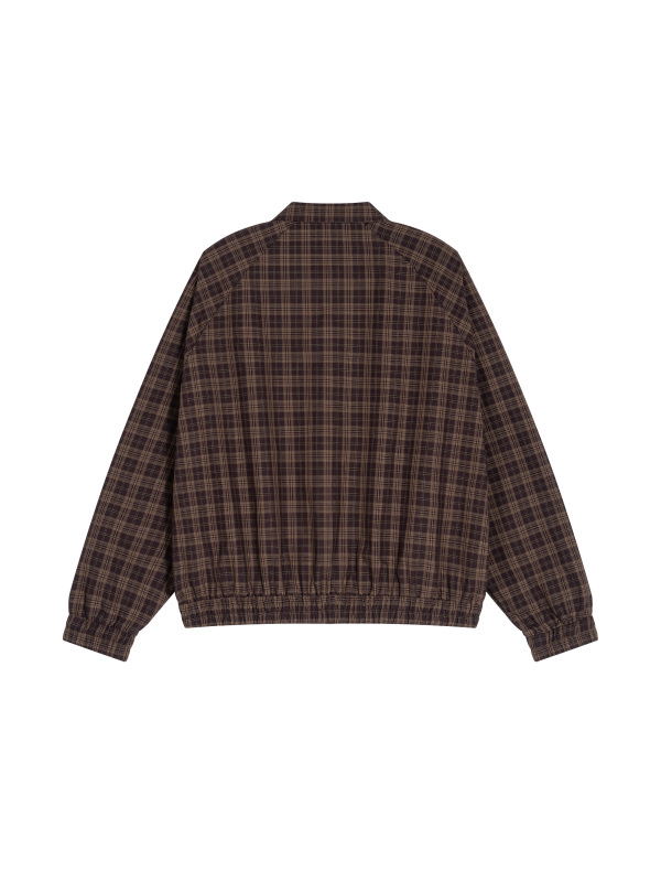 Unisex Plaid Full-Zip Track Jacket