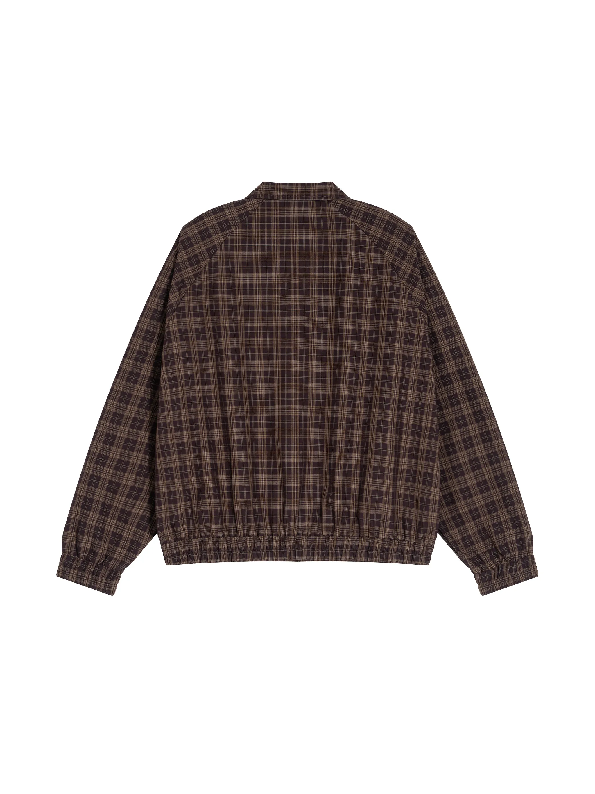 Unisex Plaid Full-Zip Track Jacket