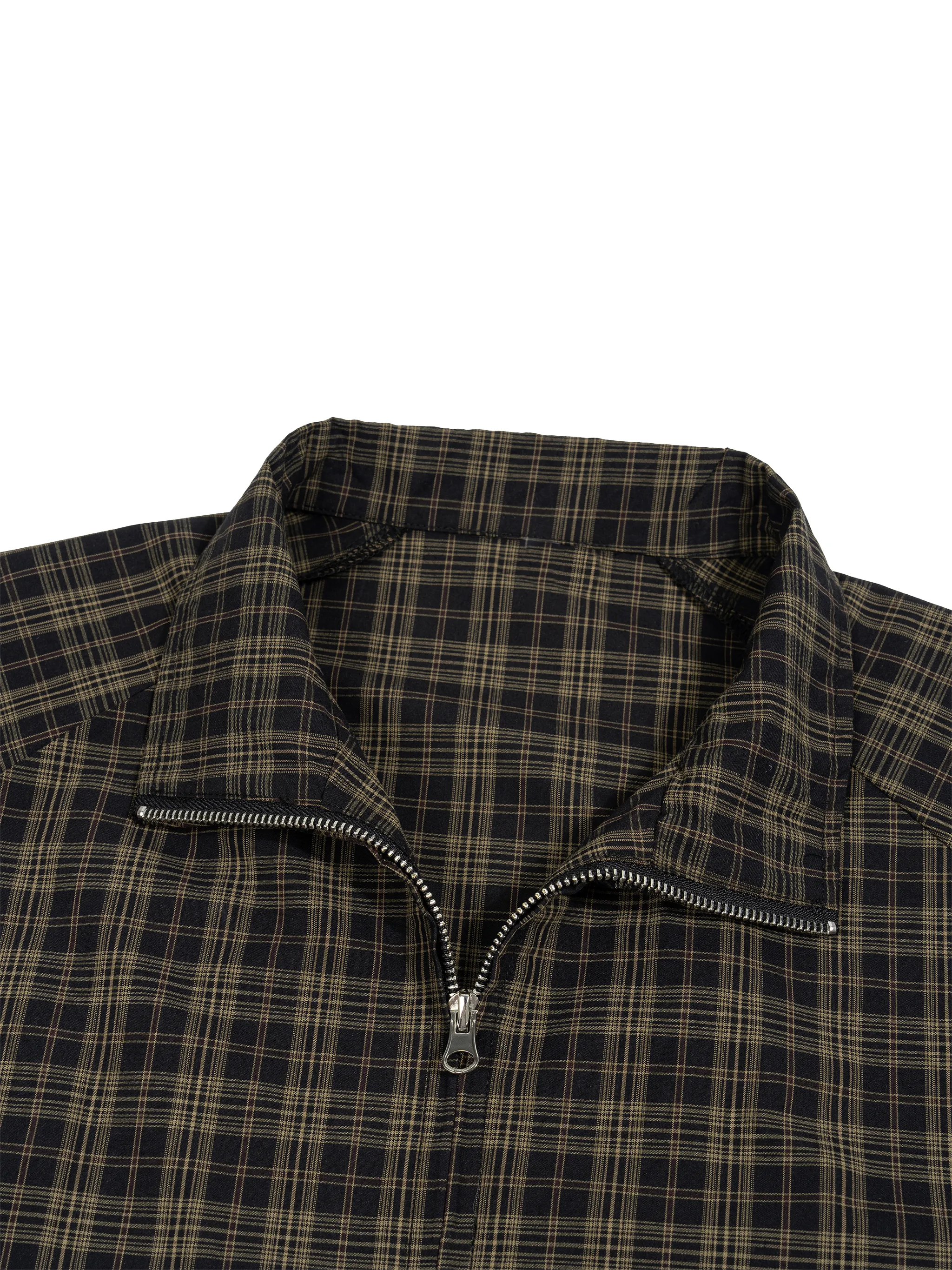 Unisex Plaid Full-Zip Track Jacket