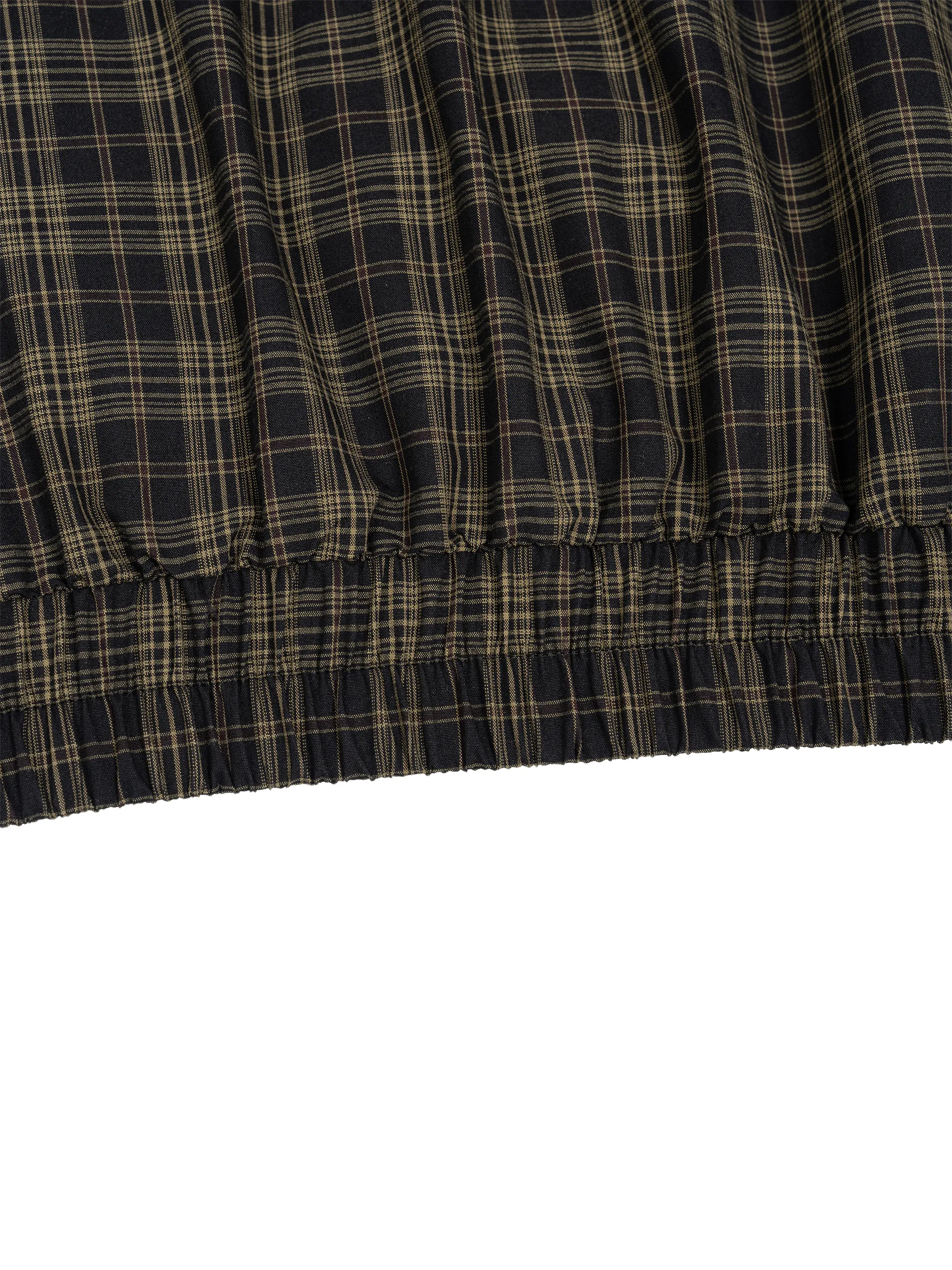 Unisex Plaid Full-Zip Track Jacket