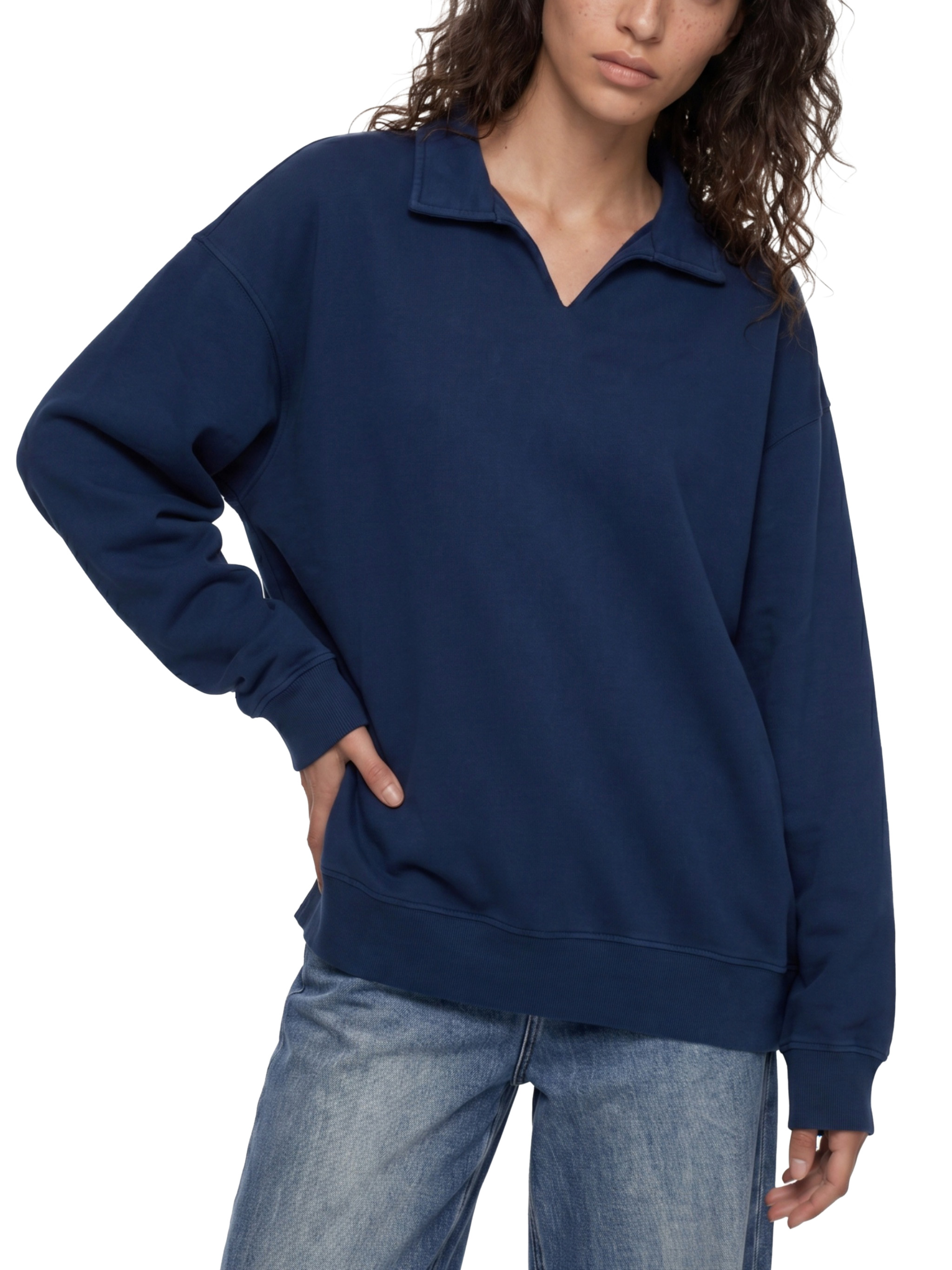 Unisex Vintage Wash Collared Sweatshirt #UT0181 | TAPSTITCH