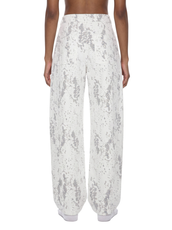 Women's Splatter Barrel Leg Jeans
