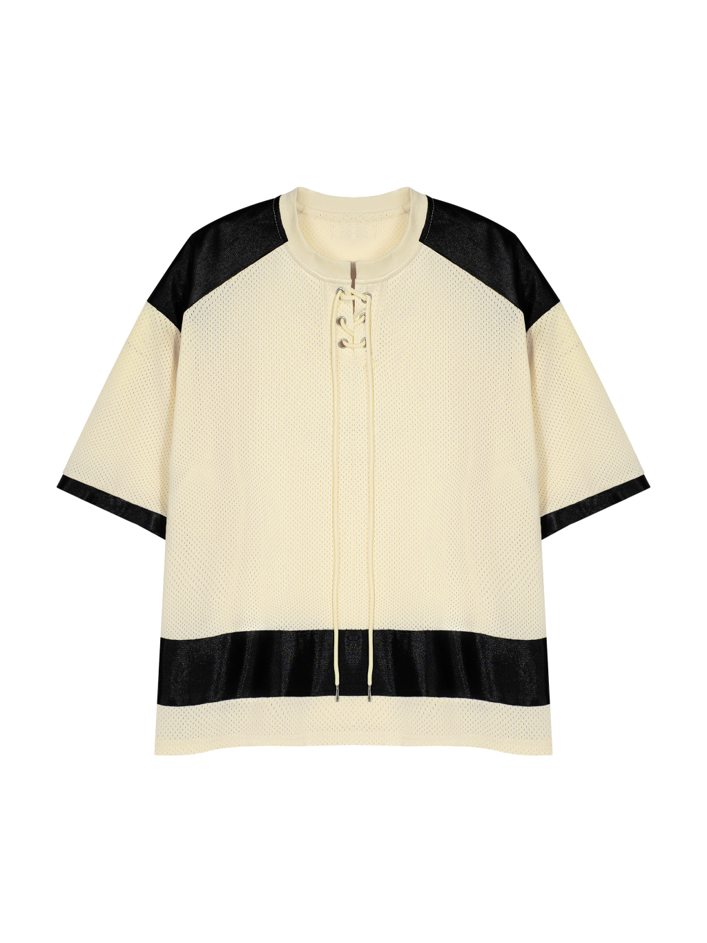 Unisex Raglan Sleeve Mesh Boxy T-Shirt - Main Image