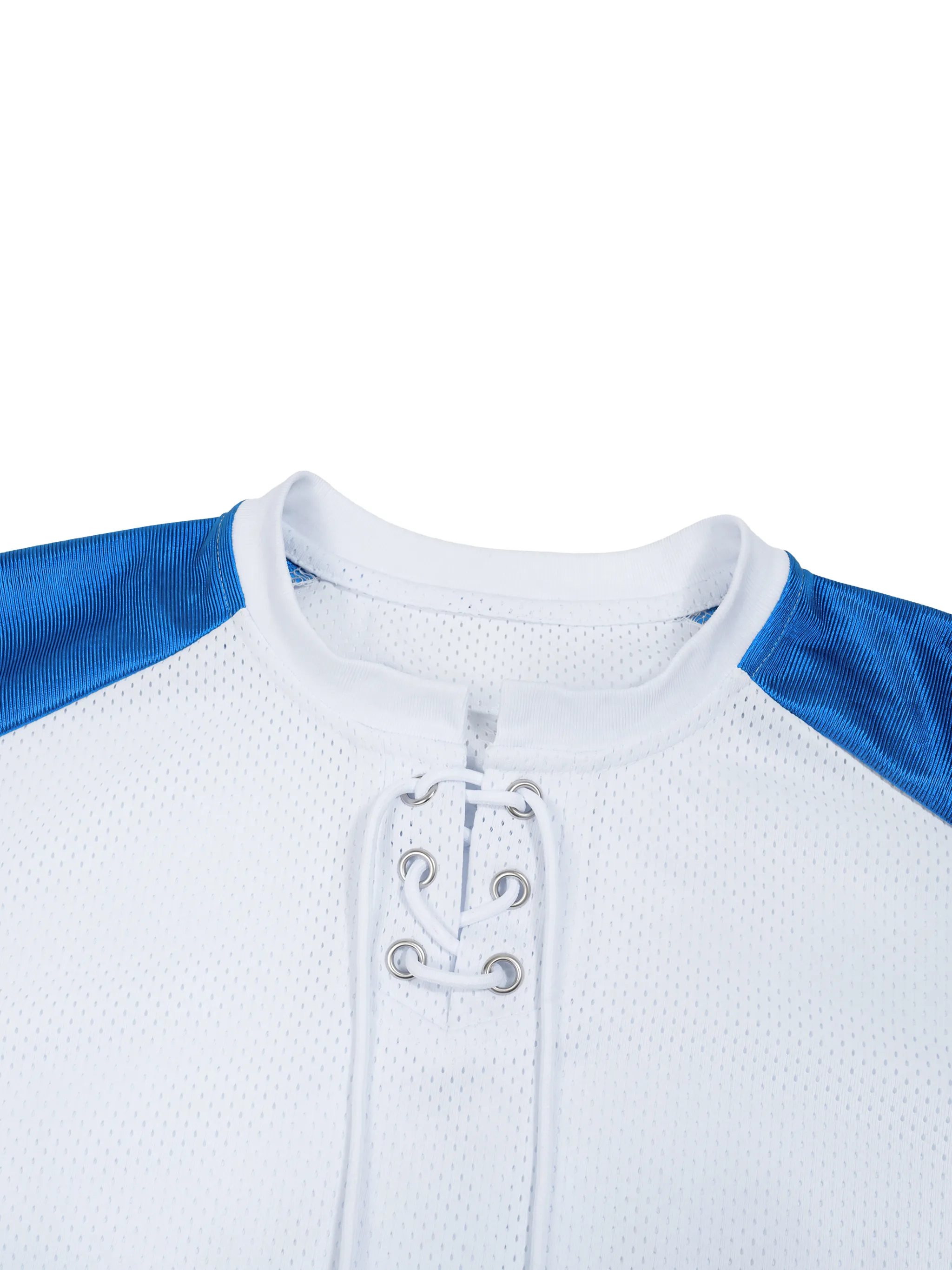 Unisex Raglan Sleeve Mesh Boxy T-Shirt