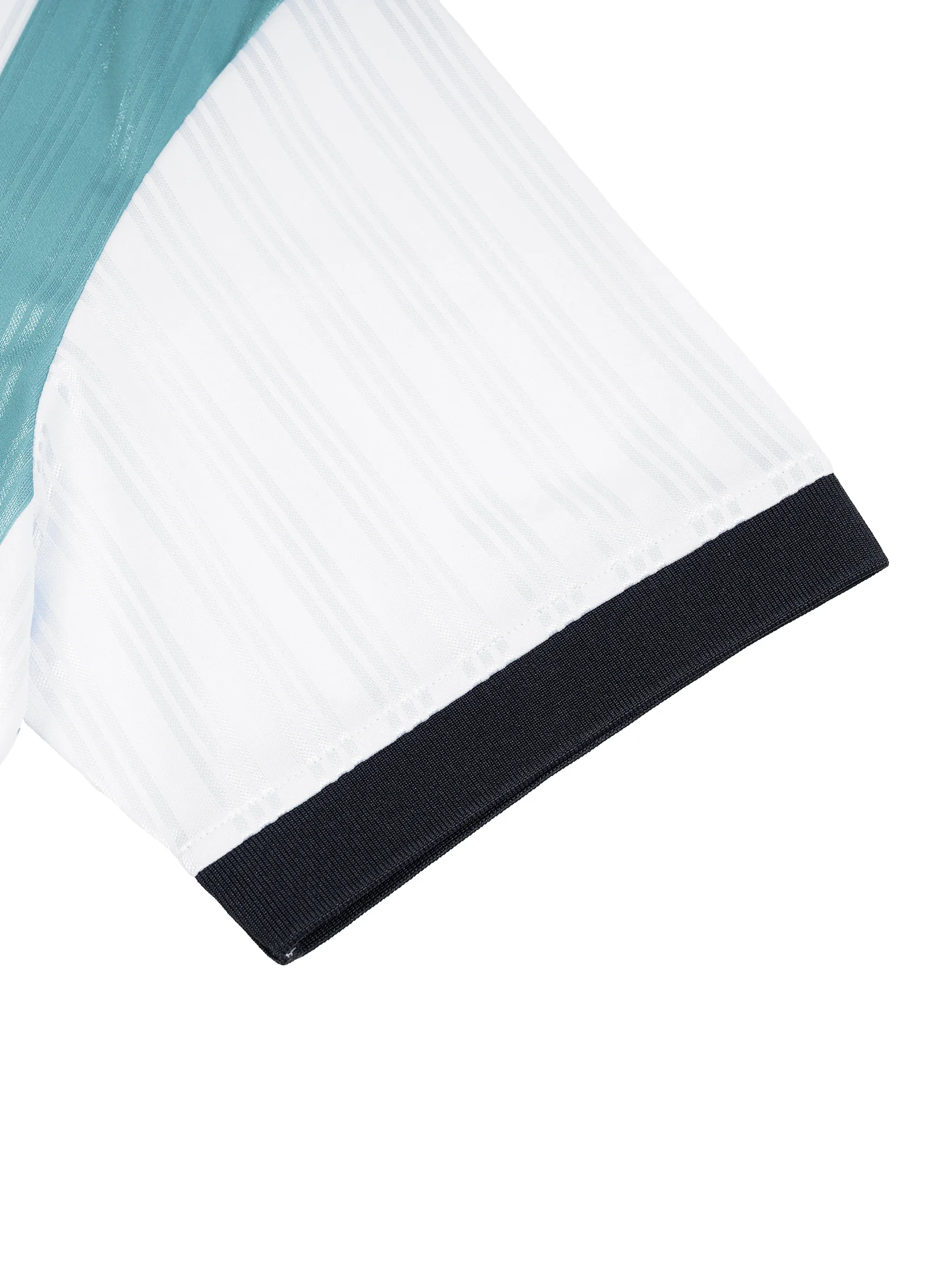 Unisex Boxy Striped Collared Soccer Jersey
