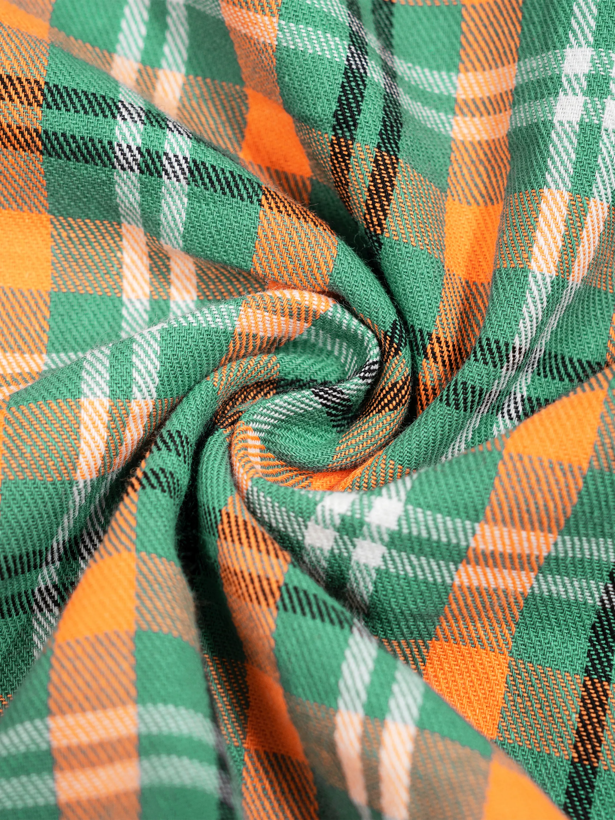 Unisex Oversized Plaid Color Block Shirt