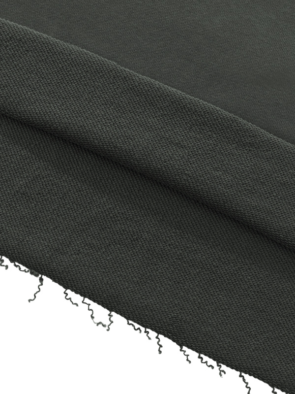 Unisex Mock Neck Raw Edge Boxy Sweatshirt