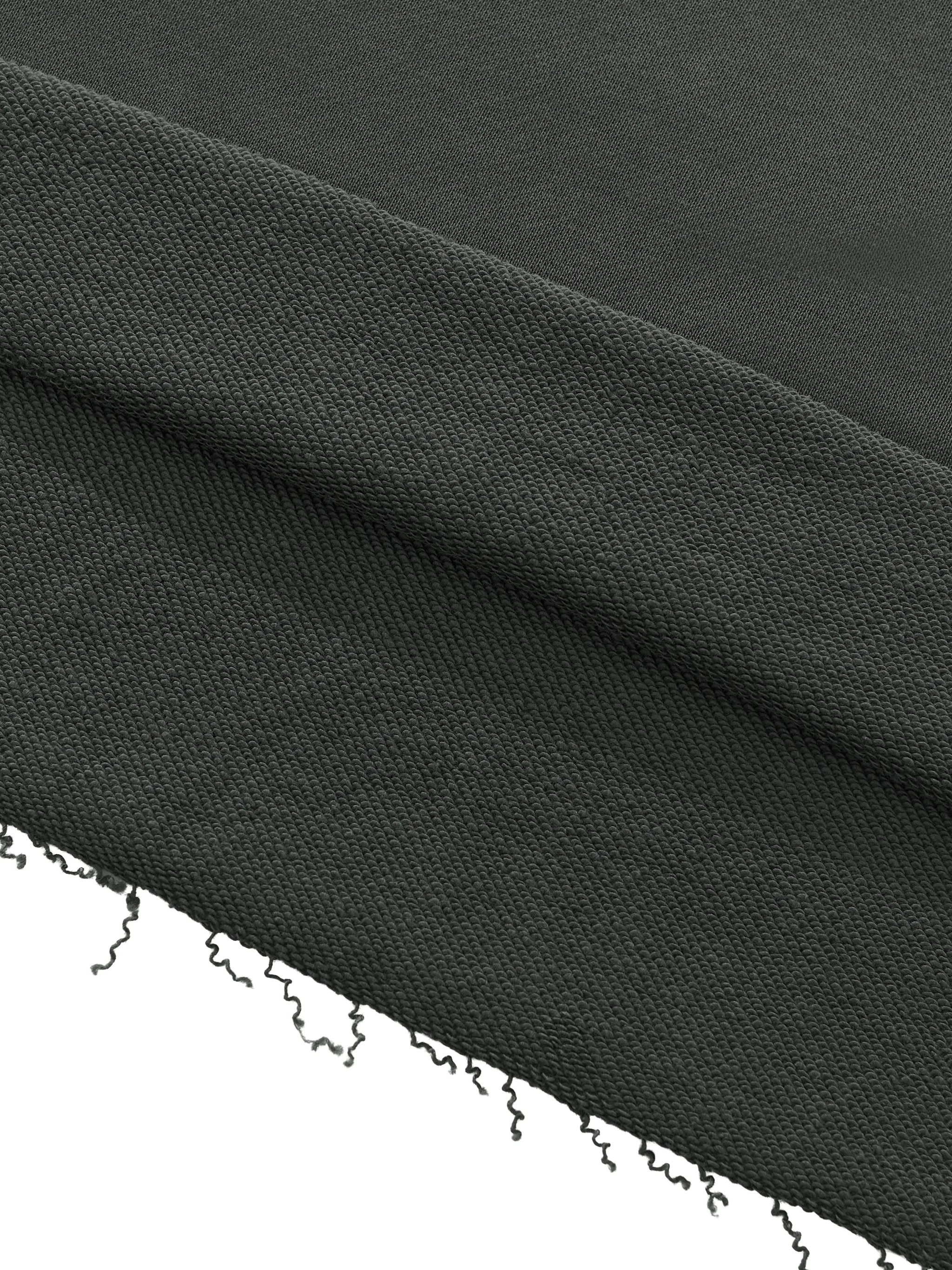 Unisex Mock Neck Raw Edge Boxy Sweatshirt