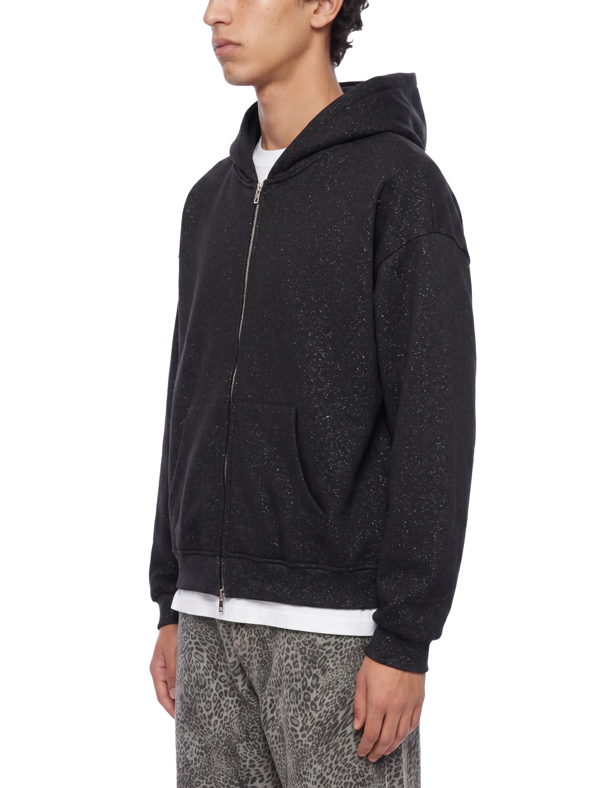 Unisex Sparkles Full Zip Boxy Hoodie