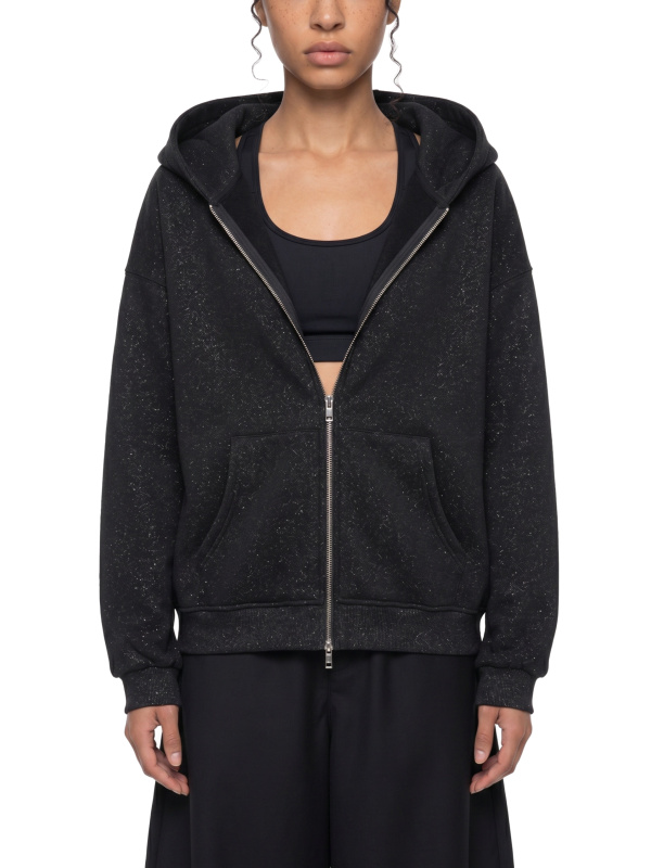 Unisex Sparkles Full Zip Boxy Hoodie