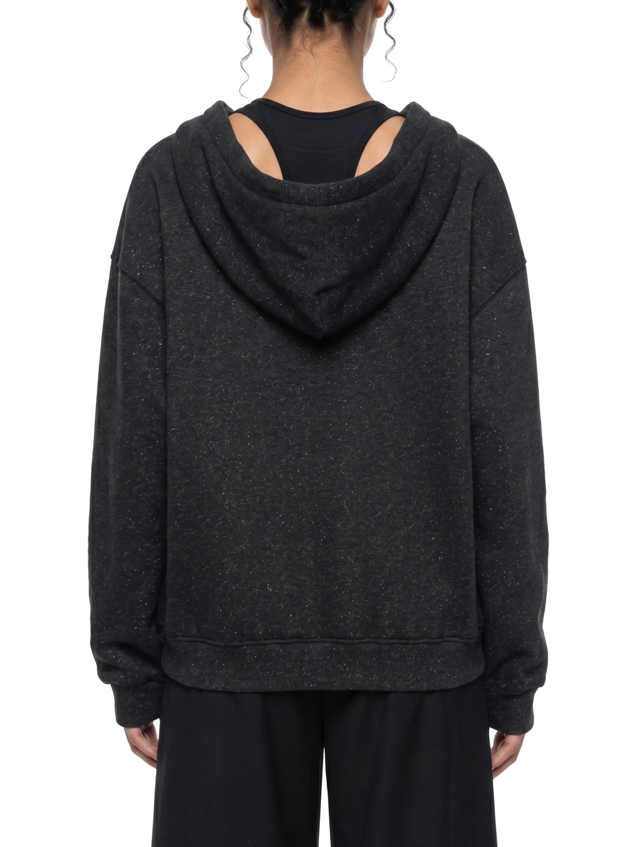 Unisex Sparkles Full Zip Boxy Hoodie
