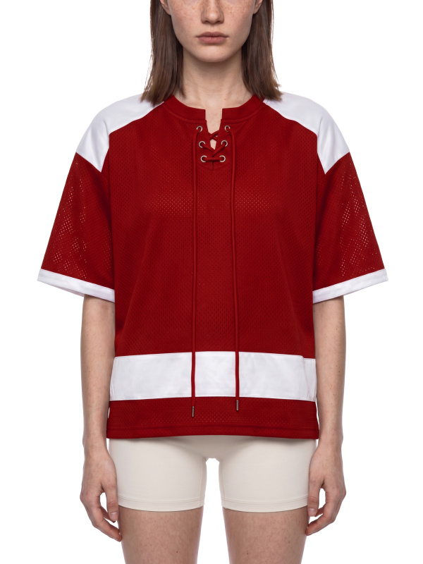 Unisex Raglan Sleeve Mesh Boxy T-Shirt