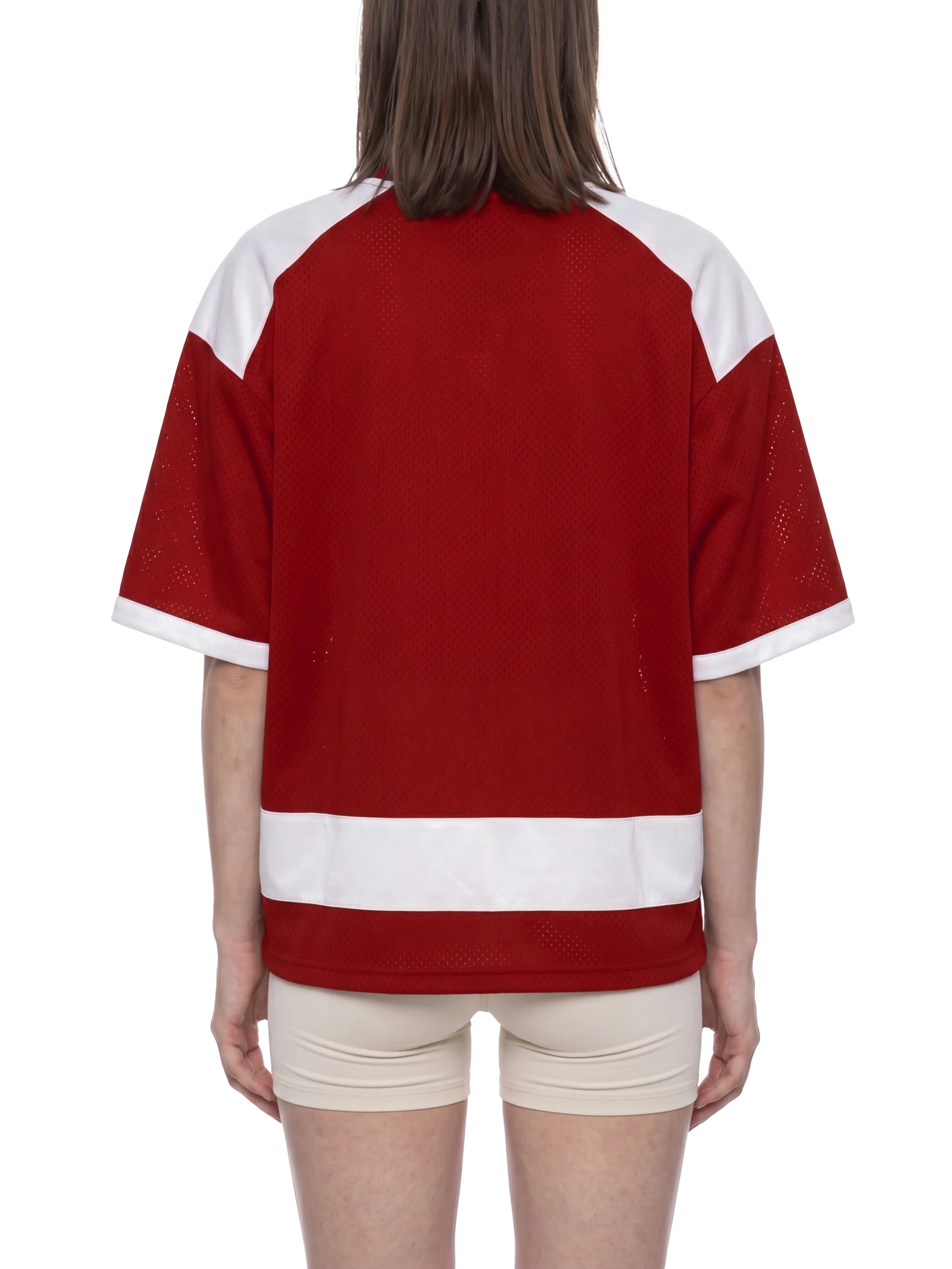 Unisex Raglan Sleeve Mesh Boxy T-Shirt
