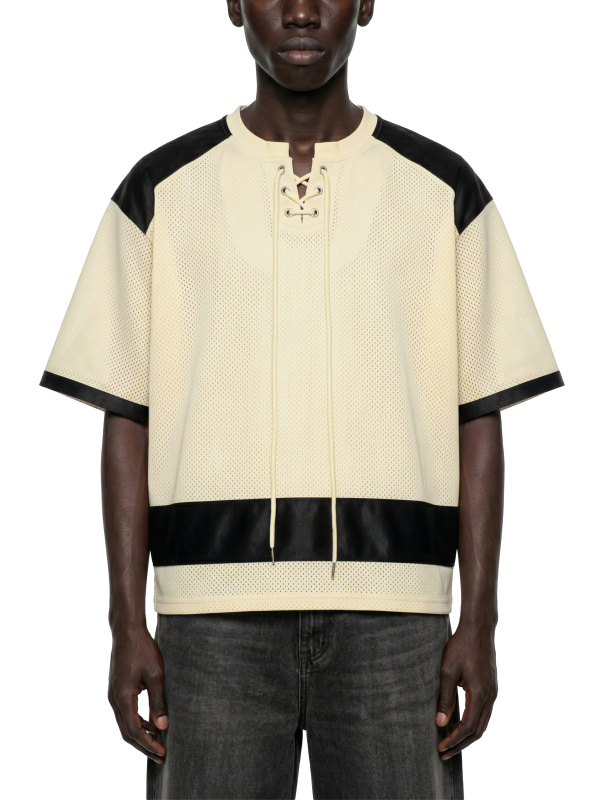 Unisex Raglan Sleeve Mesh Boxy T-Shirt