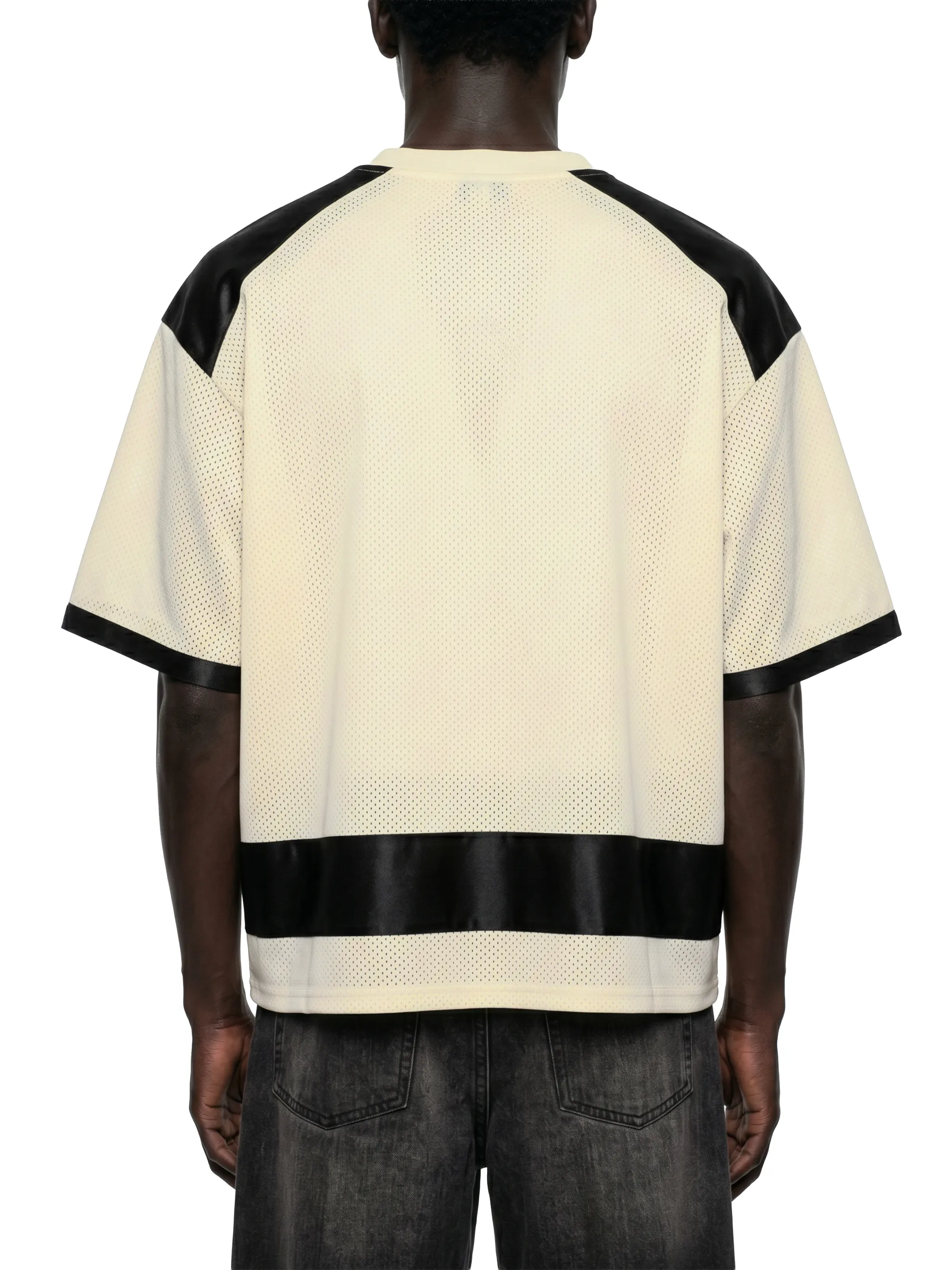 Unisex Raglan Sleeve Mesh Boxy T-Shirt