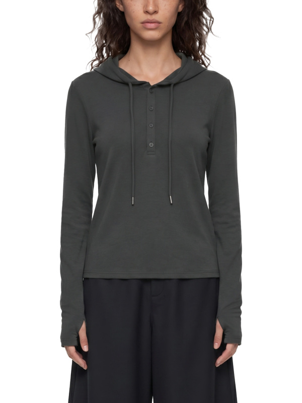 Women’s Slim Half-Button T-Shirt