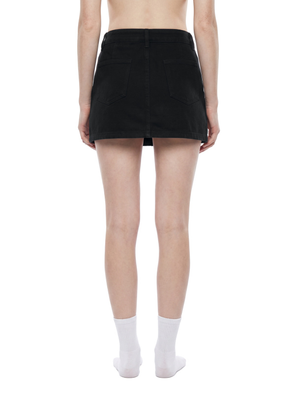 Women's Studded Denim Mini Skirt