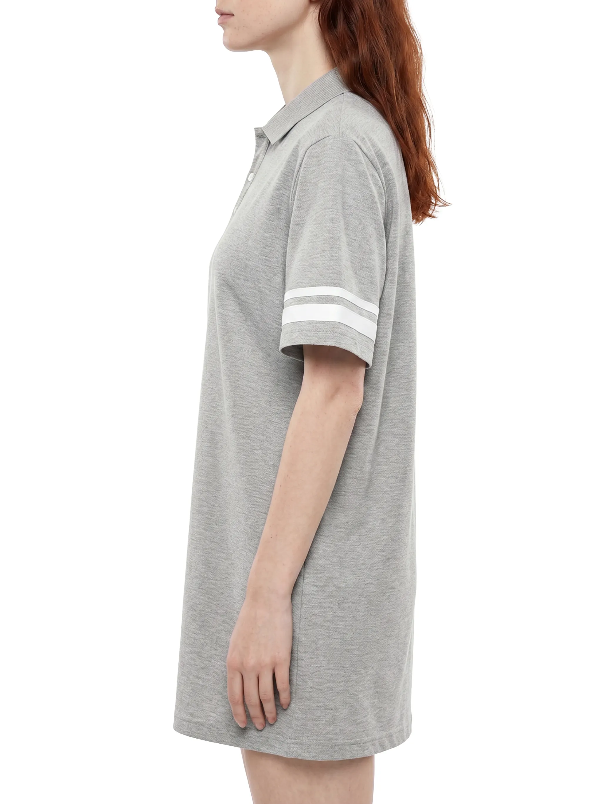 Women's Striped Color Block Polo Dress