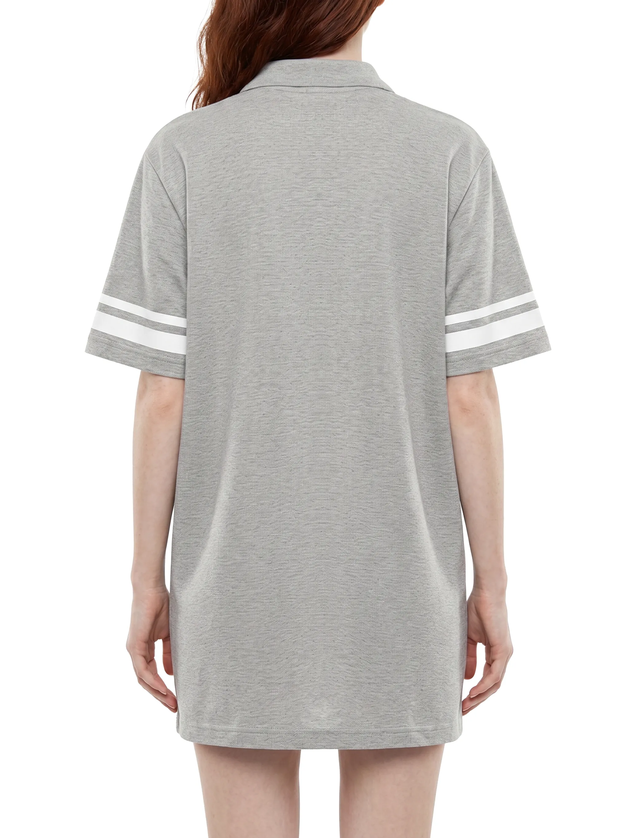 Women's Striped Color Block Polo Dress